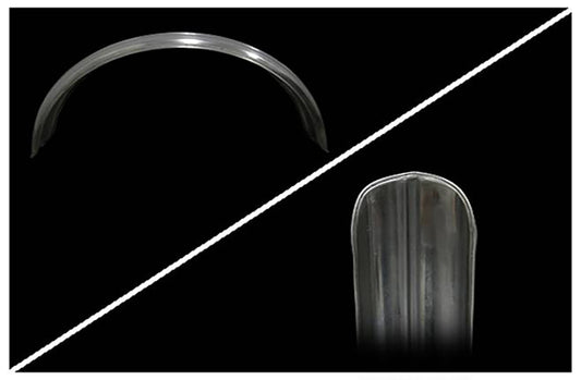HARLEY 5 inch Steel Ribbed Fender fits 0- Custom, application