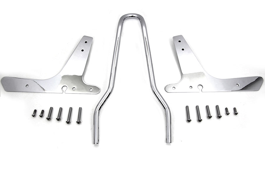 HARLEY 16 inch Sissy Bar Kit Chrome fits 2004-UP XL,