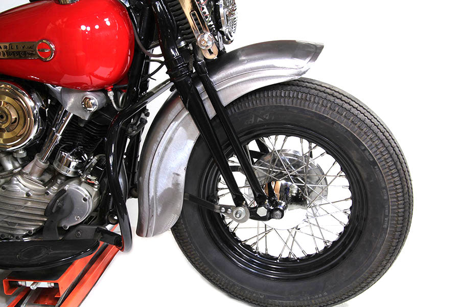 HARLEY Raw Spring Fork Front Fender fits 1936-1948 EL, 1936-1948 FL, 1941-1957 G,