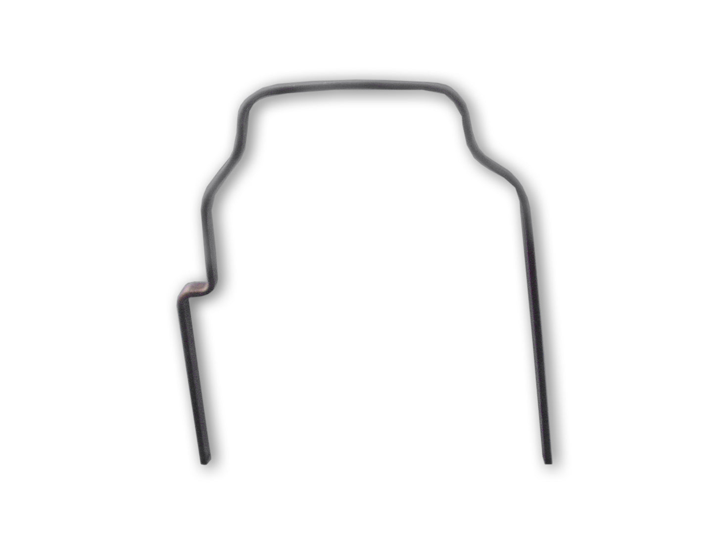 HARLEY Flat Fender Brace Raw fits 0- Custom, application for offset pulley and wide wheel.