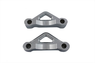 HARLEY Front Fender Mount Spacer Set Chrome fits 0- Custom, application for mounting fender to wide glide forks