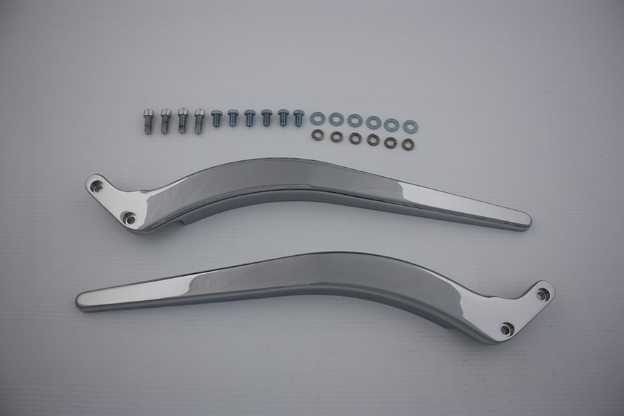 HARLEY Curved Fender Strut Set Chrome fits 0- Custom, application for 8 to 12" wide fenders"