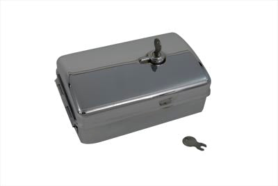HARLEY Rectangular Chrome Tool Box fits 1936-1939 EL, 1938-1939 UL,