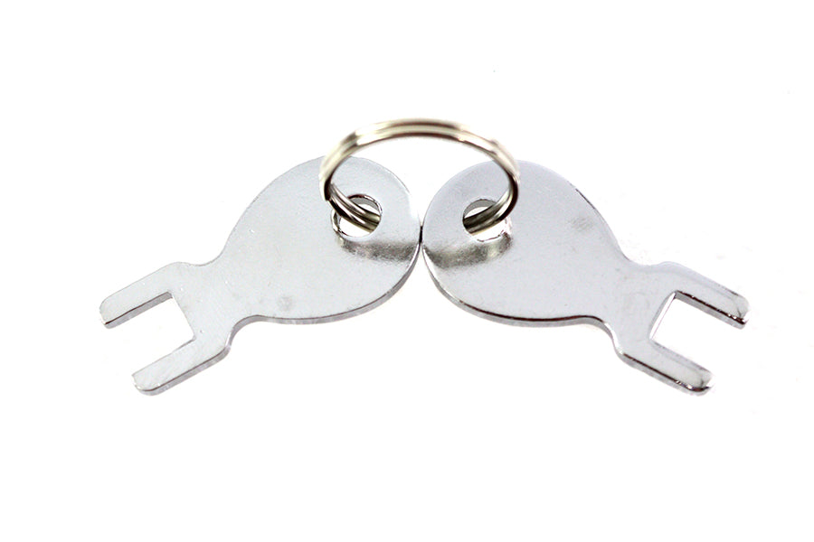 HARLEY Tool Box Key Set fits 0- Replacement, application for our replica oval tool boxes