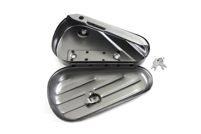 HARLEY Oval Right Side Raw Tool Box fits 1940-1957 FL, 1940-1948 UL,