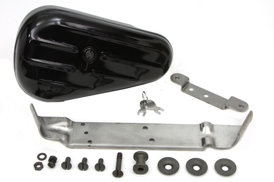 HARLEY Black Rigid Tool Box Kit fits 1941-1957 FL,