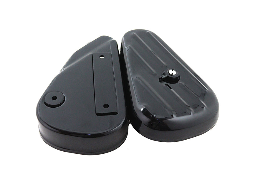 HARLEY Black Left Side Oval Tool Box fits 0- Custom, application