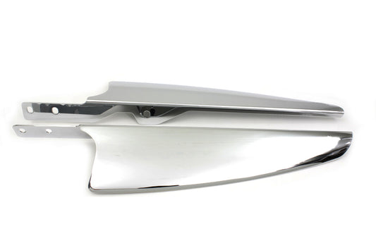 HARLEY Chrome Windshield Deflector Set Fits 1986-2017 FLST,