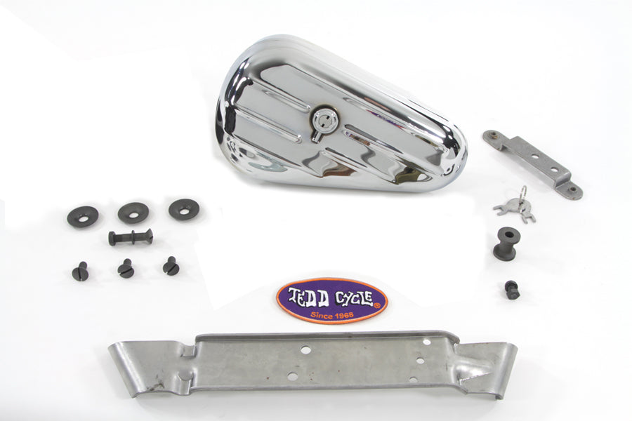 HARLEY Chrome Rigid Tool Box Kit fits 1948-1954 FL,