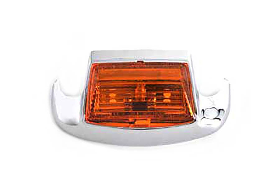 HARLEY Chrome Front Fender Tip with Light fits 1984-1995 FLT, 2000-2013 FLT, 1986-1995 FLST, 2000-UP FLST, 1984-1995 FLT,