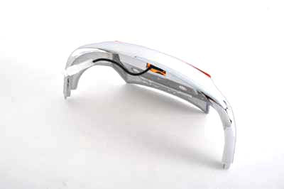 HARLEY Chrome Front Fender Tip with Light fits 1984-1995 FLT, 2000-2013 FLT, 1986-1995 FLST, 2000-UP FLST, 1984-1995 FLT,