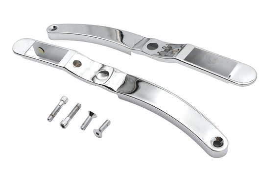 HARLEY Rear Fender Strut Cover Set Chrome Fits 1990-1993 XL,