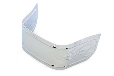 HARLEY Chrome Lower Fender Trim Skirt with Flame fits 1980-2013 FLT, 1986-2008 FLST, 1980-2013 FLT,