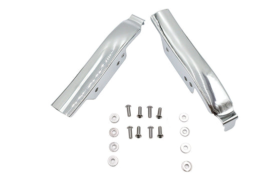 HARLEY Saddlebag Rear Filler Strip Set Chrome Fits 1993-2008 FLT,
