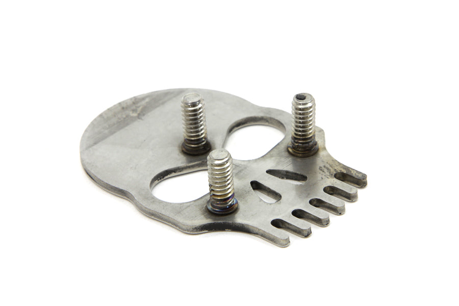 HARLEY Stainless Steel Fender Medallion with Skull fits 0- Custom, application