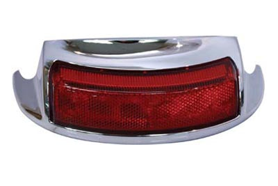 HARLEY Rear Fender Tip with LED Lamp fits 1999-2016 FLT, 1999-2016 FLHR, 1999-2016 FLHTK, 1999-2016 FLHT, 1999-2016 FLHTC,