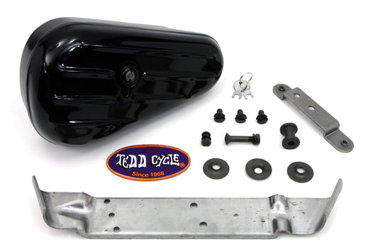 HARLEY Black Rigid Tool Box Kit Fits 1948-1954 FL,