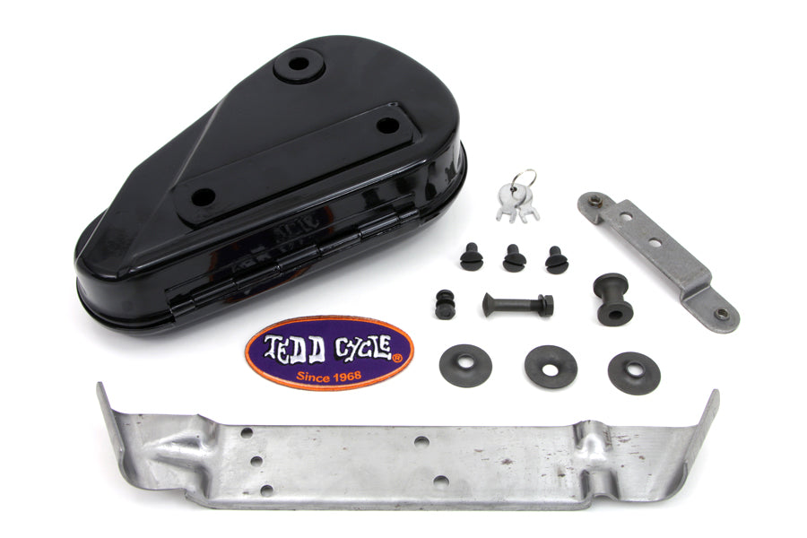 HARLEY Black Rigid Tool Box Kit fits 1948-1954 FL,