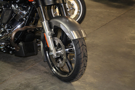 HARLEY FLT Wrapped Steel Front Fender Raw Fits 2014-UP FLT, models equipped with 17 2014-UP FLHT,