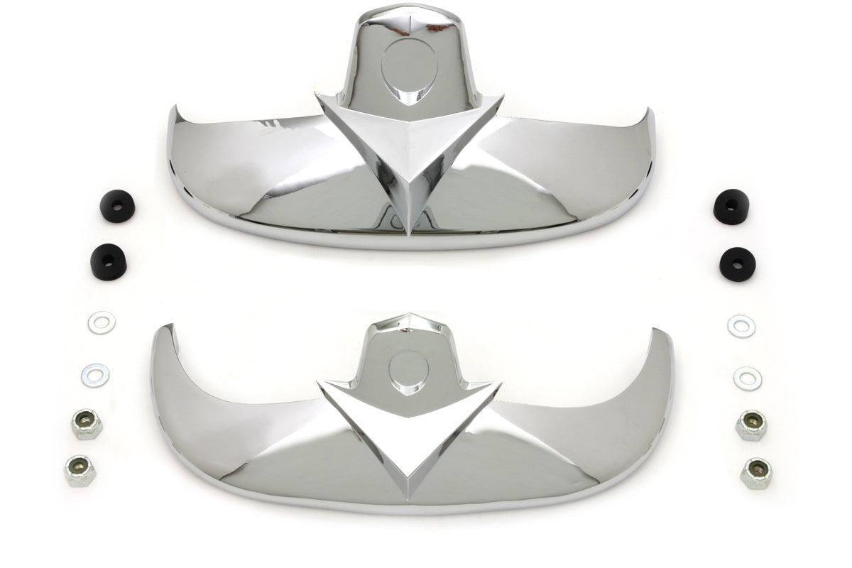 HARLEY Chrome Fender Tip Set fits 1997-2006 FLSTS, for front and rear applications