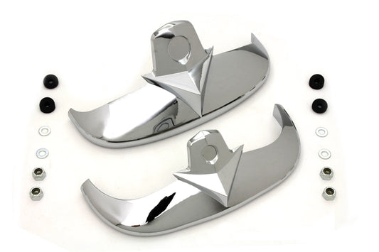 HARLEY Chrome Fender Tip Set fits 1997-2006 FLSTS, for front and rear applications