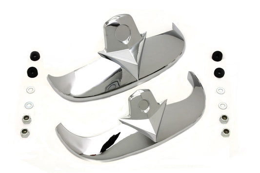 HARLEY Chrome Fender Tip Set Fits 1997-2006 FLSTS, for front and rear applications