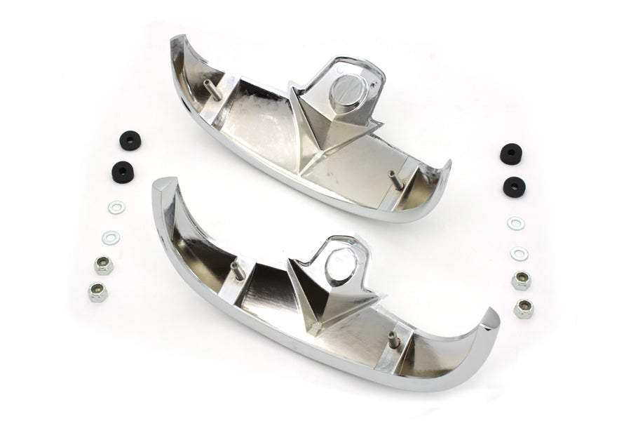 HARLEY Chrome Fender Tip Set fits 1997-2006 FLSTS, for front and rear applications