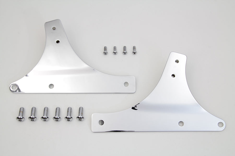 HARLEY Sissy Bar Side Plate Set Chrome fits 2000-2017 FLSTC, 2000-2017 FLSTS, 2000-2017 FLSTN,