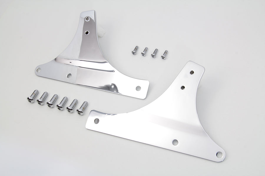 HARLEY Sissy Bar Side Plate Set Chrome fits 2000-2017 FLSTC, 2000-2017 FLSTS, 2000-2017 FLSTN,