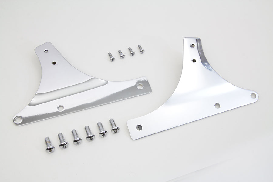 HARLEY Sissy Bar Side Plate Set Chrome fits 2000-2017 FLSTC, 2000-2017 FLSTS, 2000-2017 FLSTN,