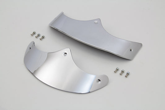 HARLEY Smooth Fender Tip Set Chrome Fits 1990-2006 FLSTF,