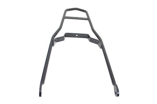 HARLEY 24 inch Round Sissy Bar Flat Fender Style Black Fits 0- Custom, application for 5 or 6" flat