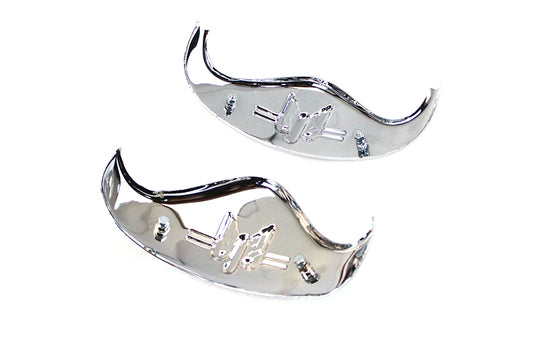 HARLEY Chrome Rocket Fender Tip Set Fits 1936-1948 EL,
