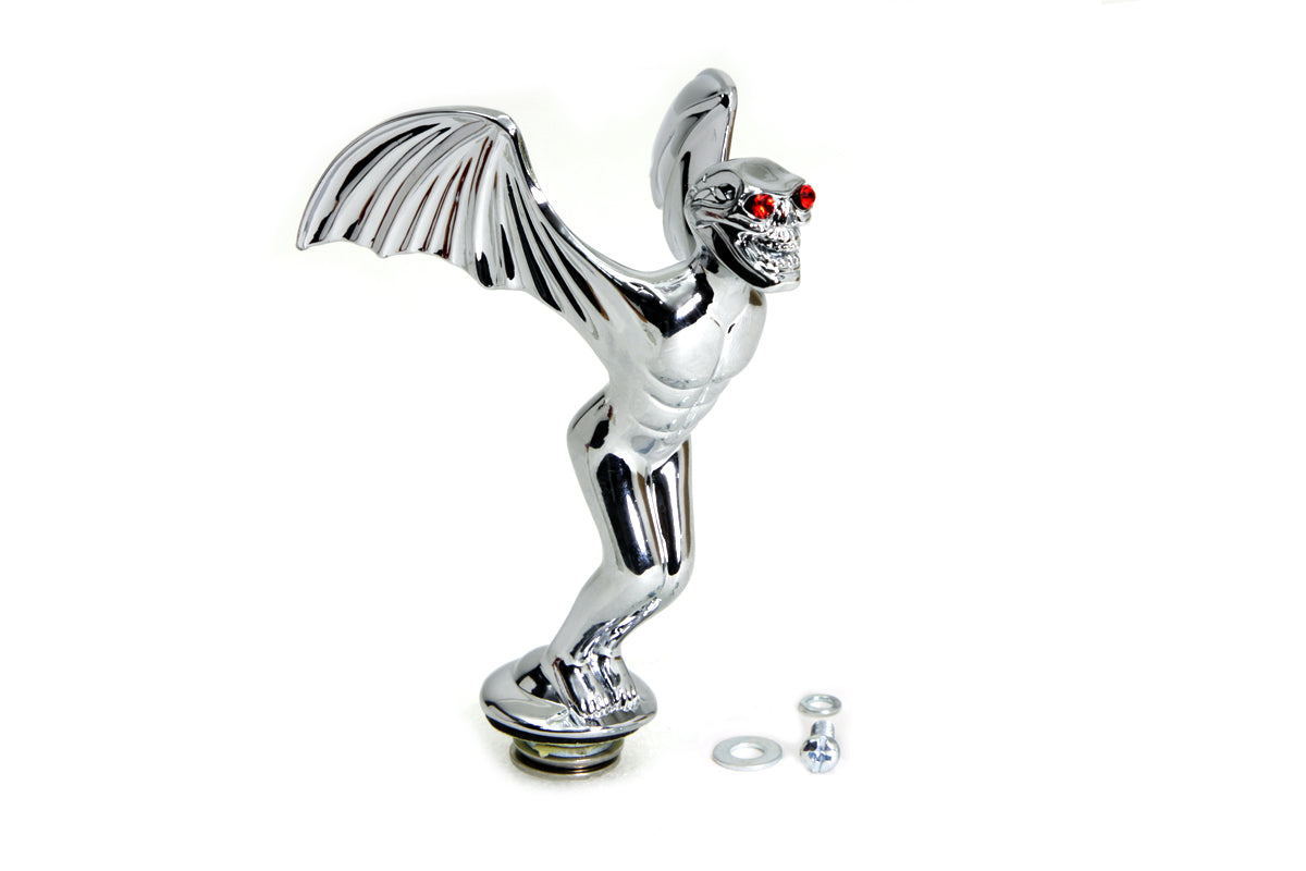 HARLEY Flying Skull Fender Ornament fits 0- Custom,