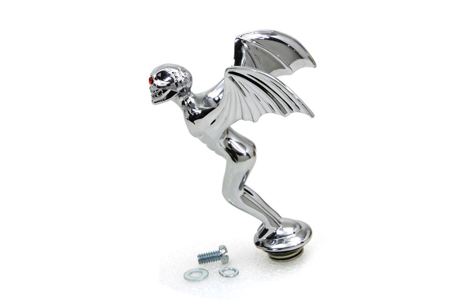 HARLEY Flying Skull Fender Ornament fits 0- Custom,