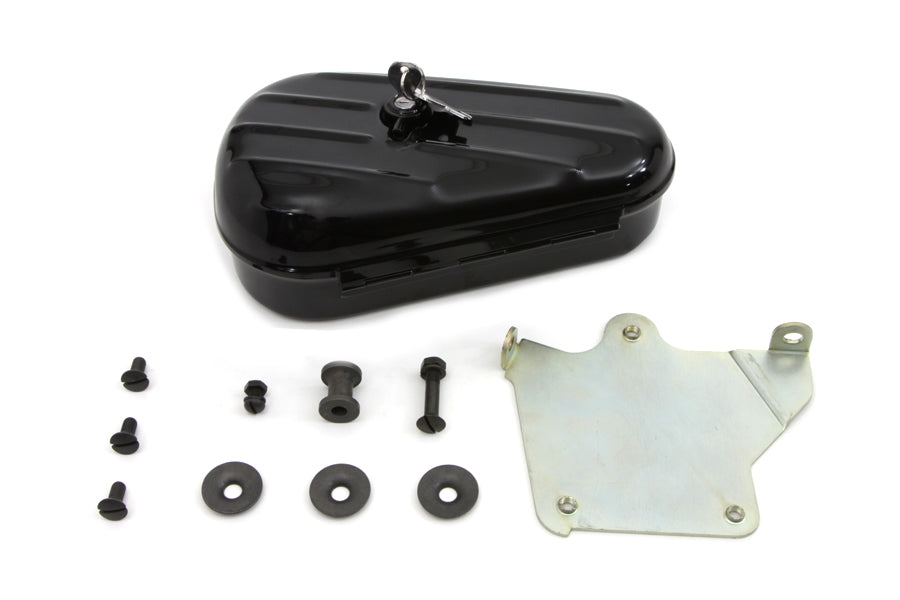 HARLEY Black 45 Tool Box Kit fits 1941-1952 W,