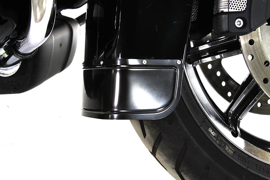 HARLEY Black Front Fender Tip fits 2014-UP FLT, 2014-UP FLST, 2014-UP FLH,