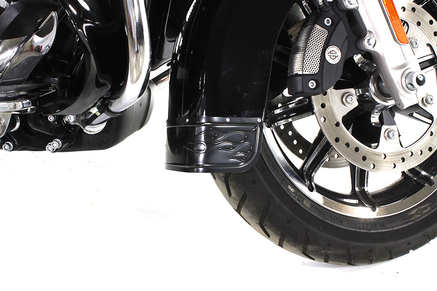 HARLEY Black Front Fender Tip fits 2014-UP FLT, 2014-UP FLST, 2014-UP FLH,