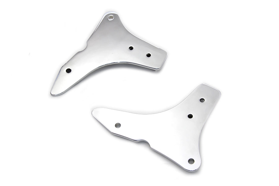 HARLEY Sissy Bar Side Plate Set Chrome fits 2014-2018 FLHR, 2014-2018 FLHX,