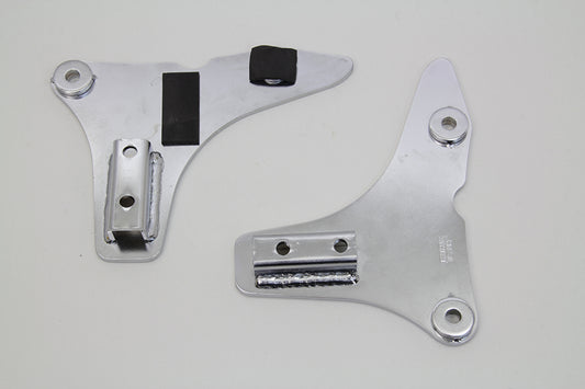 HARLEY Sissy Bar Side Plate Set Chrome fits 2014-2018 FLHR, 2014-2018 FLHX,