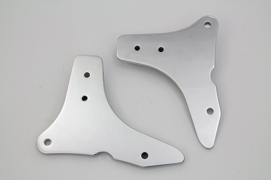 HARLEY Sissy Bar Side Plate Set Chrome fits 2014-2018 FLHR, 2014-2018 FLHX,
