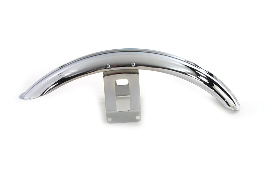 HARLEY Chrome Front Fender with Chrome Bracket fits 1980-1985 FXWG, 1980-1985 FXWG, 1984-2016 FXST, 1991-2005 FXDWG,