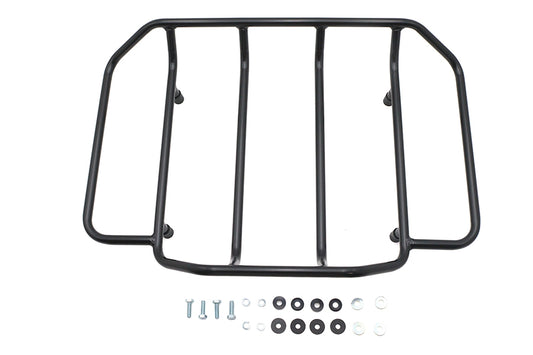 HARLEY Gloss Black Touring Luggage Rack Fits 0- Custom, application for all King and Chopped Tour-P
