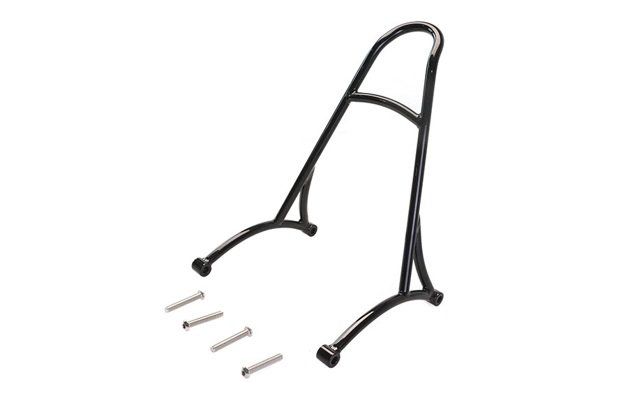 HARLEY 14 inch Round Sissy Bar Black fits 2004-2020 XL,