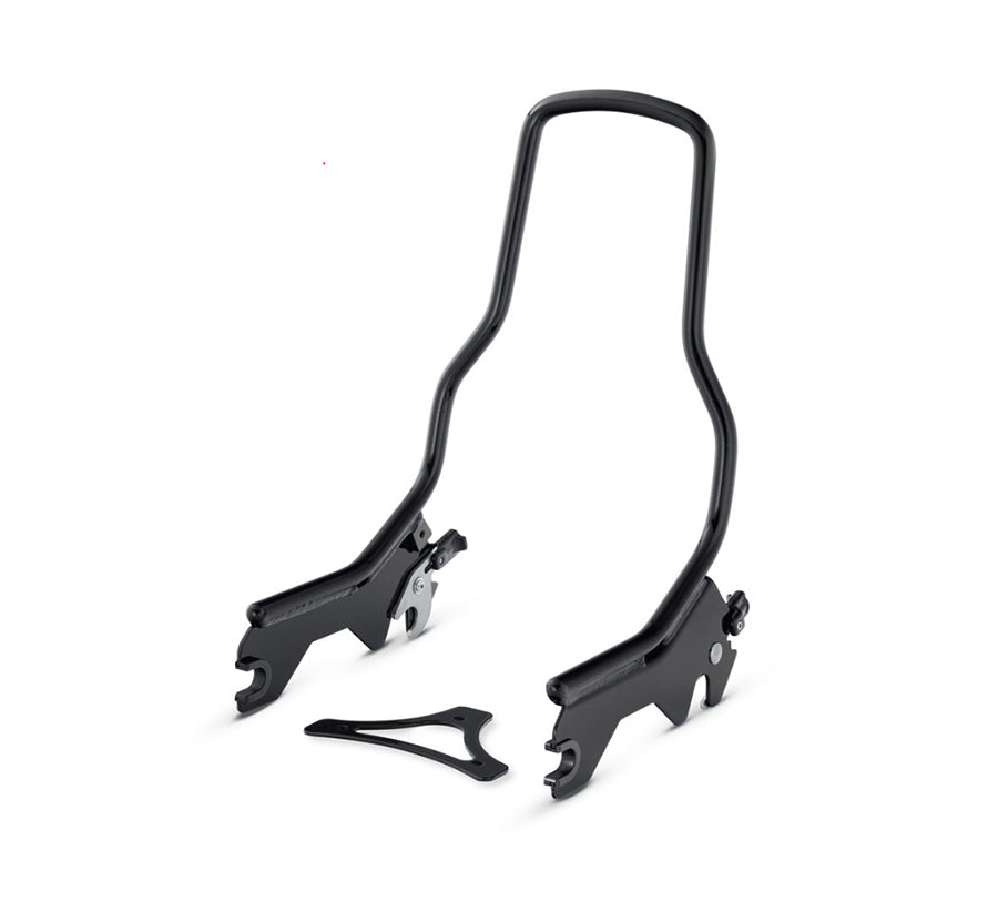 HARLEY 14-1/2 inch Standard Detachable Sissy Bar Gloss Black fits 2018-UP FLDE, 2018-UP FLHC, 2018-UP FLSL, 2018-UP FXBB,