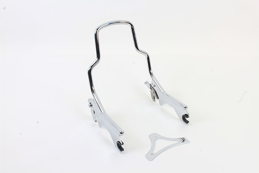 HARLEY 8-1/2 inch Short Detachable Sissy Bar Chrome fits 2018-UP FLDE, 2018-UP FLHC, 2018-UP FLSL, 2018-UP FXBB,