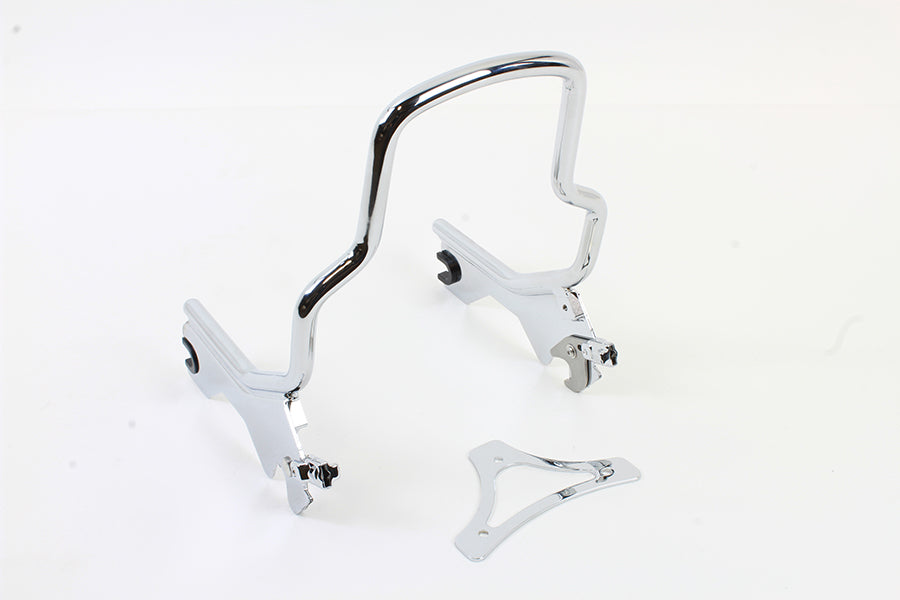 HARLEY 8-1/2 inch Short Detachable Sissy Bar Chrome fits 2018-UP FLDE, 2018-UP FLHC, 2018-UP FLSL, 2018-UP FXBB,