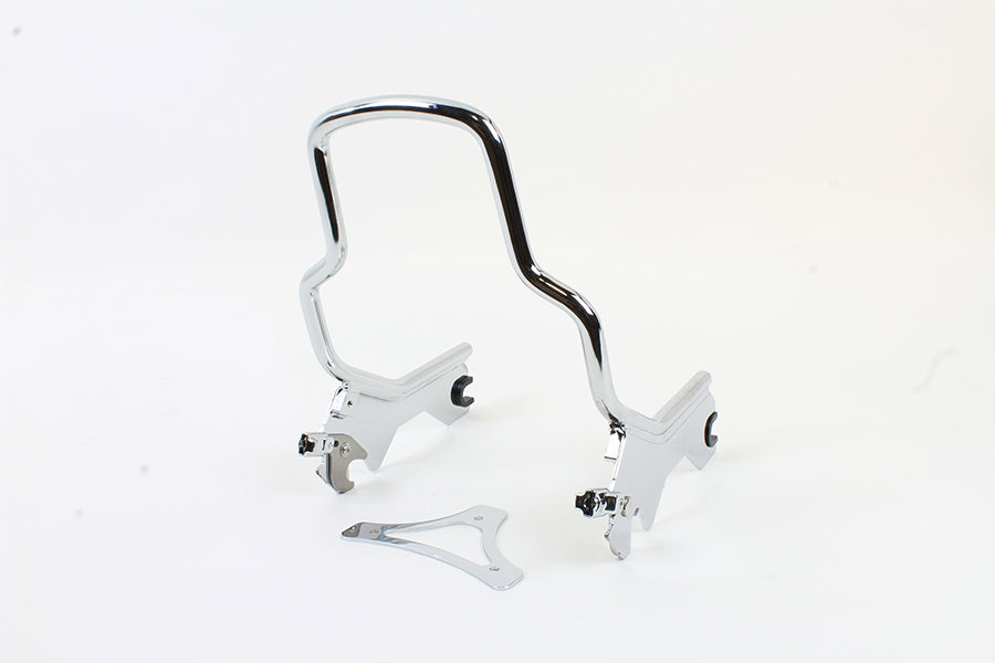 HARLEY 8-1/2 inch Short Detachable Sissy Bar Chrome fits 2018-UP FLDE, 2018-UP FLHC, 2018-UP FLSL, 2018-UP FXBB,