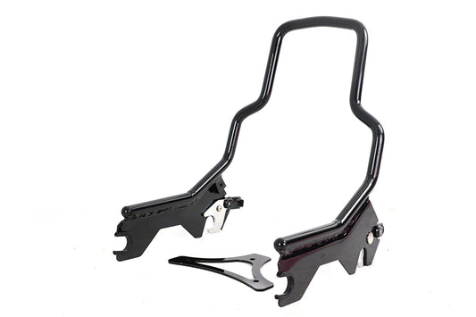 HARLEY 8-1/2 inch Short Detachable Sissy Bar Gloss Black Fits 2018-UP FLDE, 2018-UP FLHC, 2018-U