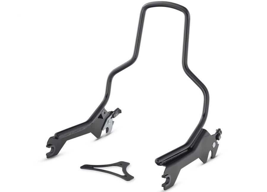 HARLEY 14-1/2 inch Standard Detachable Sissy Bar Gloss Black fits 2018-UP FLFB, 2018-UP FLFBS, 2018-UP FXBR, 2018-UP FXBRS,